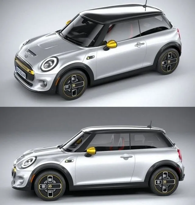 PBR Game 3D Models - Mini Cooper SE 2020