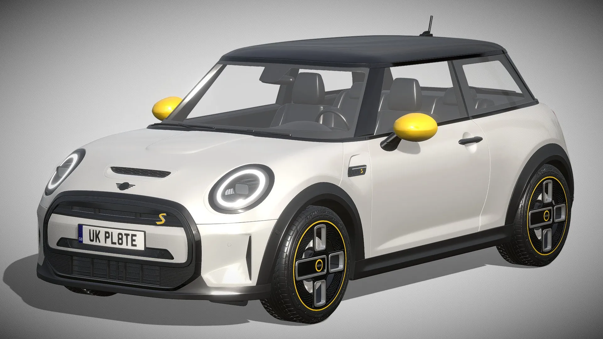 PBR Game 3D Models - Mini Cooper Se Electric 2023
