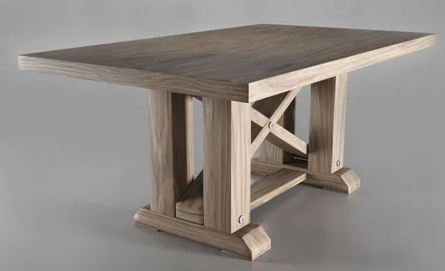 PBR Game 3D Models - Minimalistic Wood Table