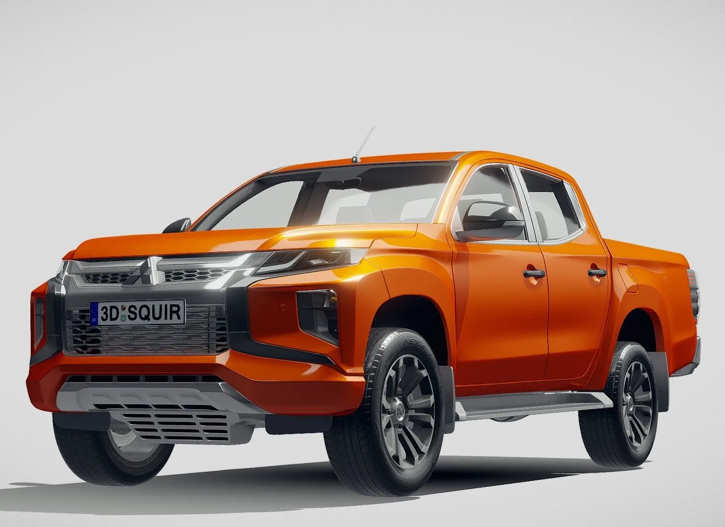 PBR Game 3D Models - Mitsubishi L200 Crew Cab 2019