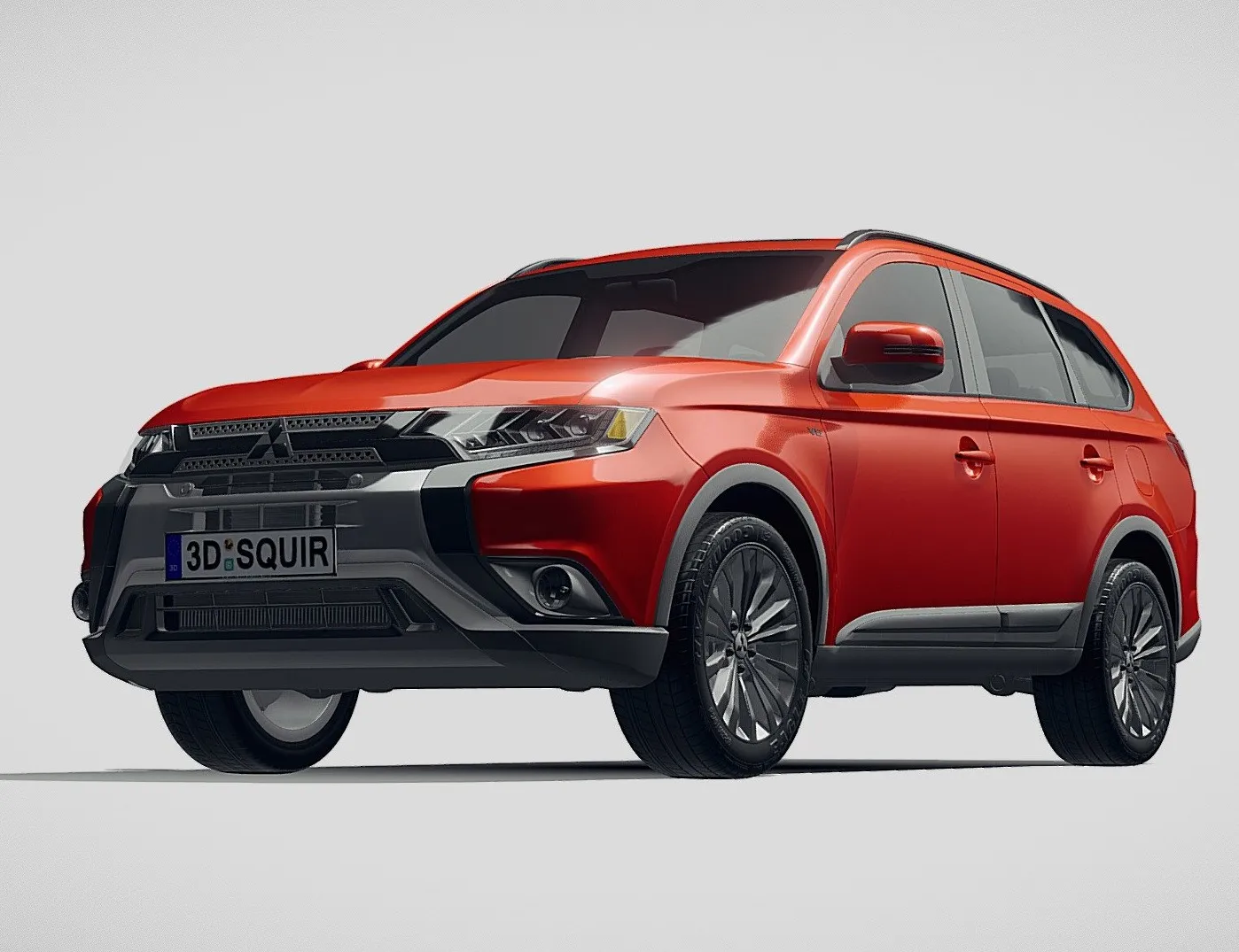 PBR Game 3D Models - Mitsubishi Outlander 2019