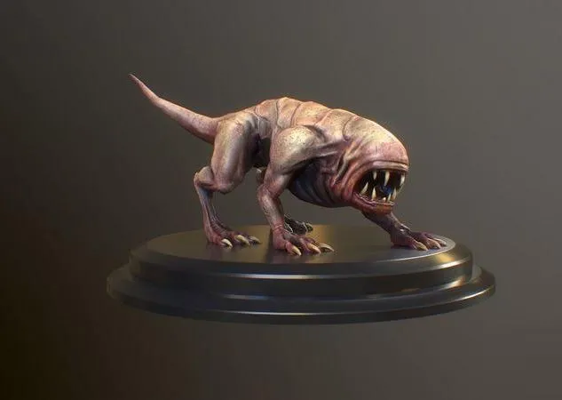 PBR Game 3D Models - Monster 2 creature Low-poly