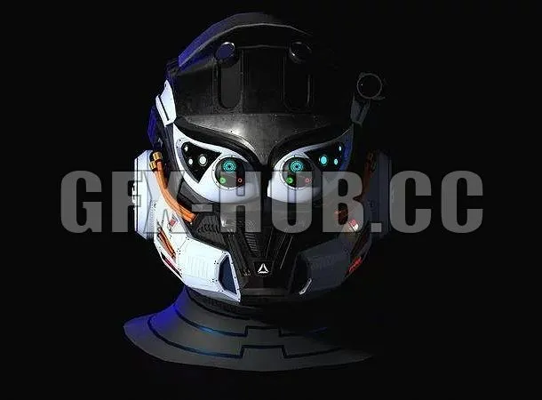 PBR Game 3D Models - more()g.f.x-h.u.b()Sci-Fi Helmet – F1001 Urban warfare tactical helmet