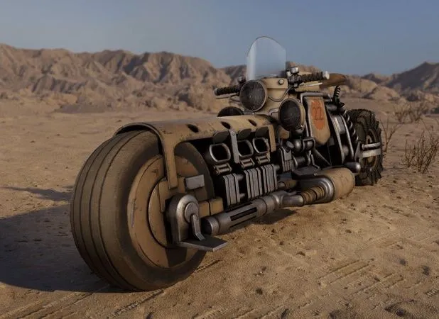PBR Game 3D Models - Motocycrcle – DieselPunk