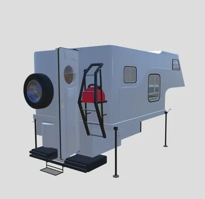 PBR Game 3D Models - Motorhome Patagonia Camper 4X4