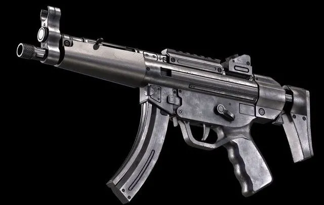 PBR Game 3D Models - MP5 SMG