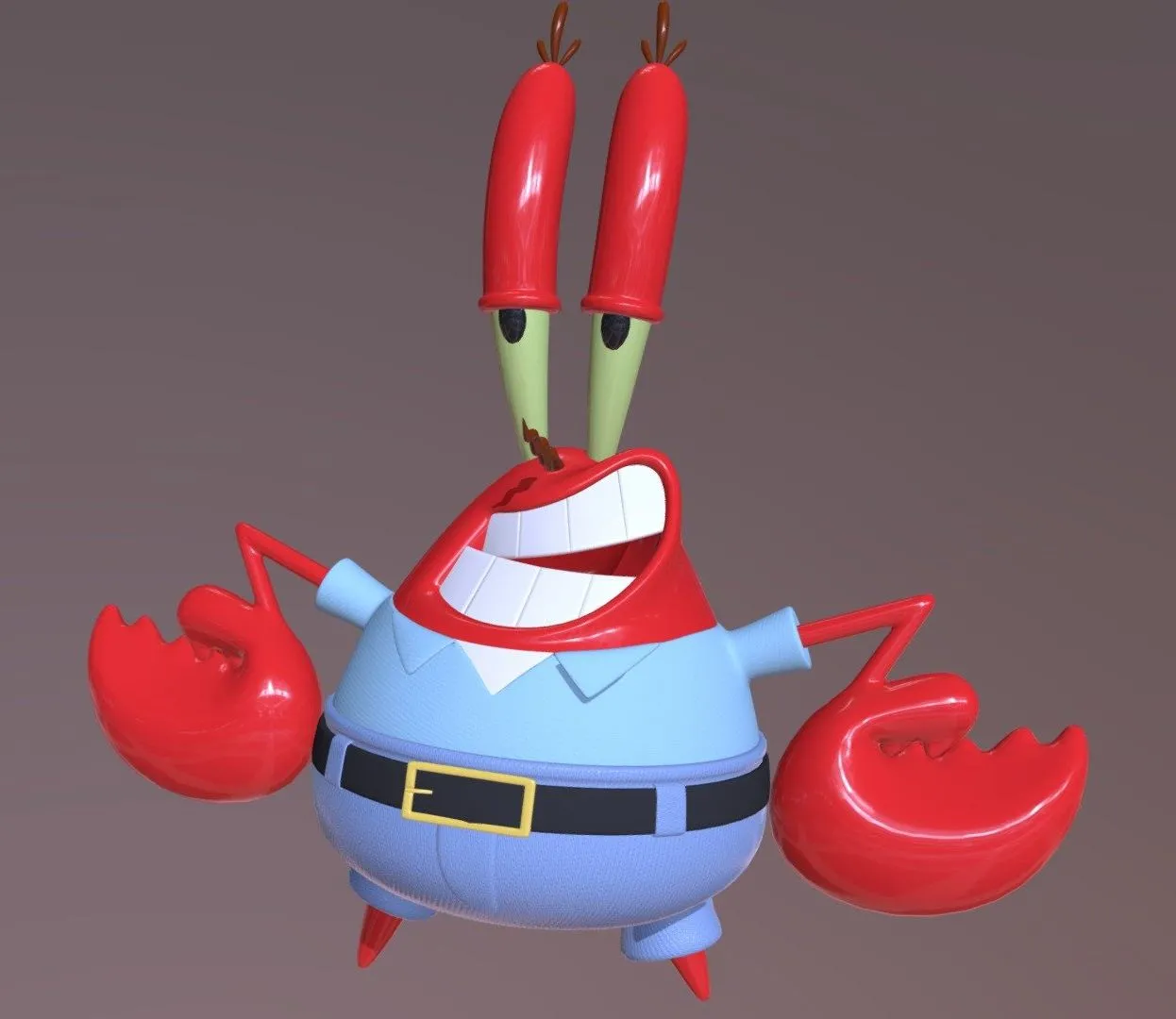 PBR Game 3D Models - Mr Krabs Sirigueijo