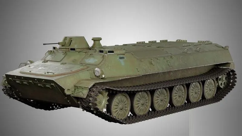 PBR Game 3D Models - MTLB light armored multi-purpose transporter-tractor