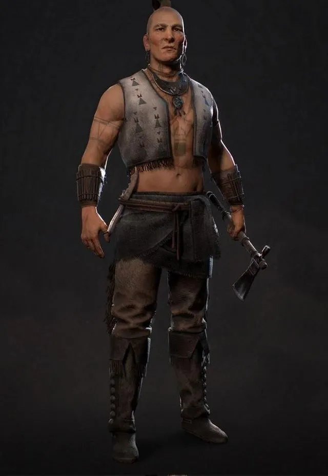PBR Game 3D Models - Native American NPC