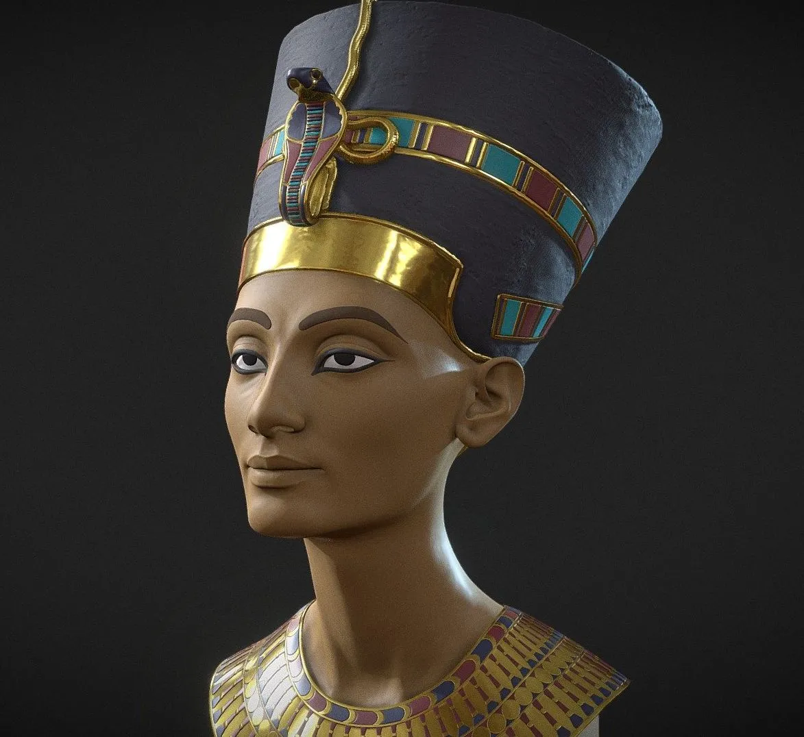 PBR Game 3D Models - Nefertiti