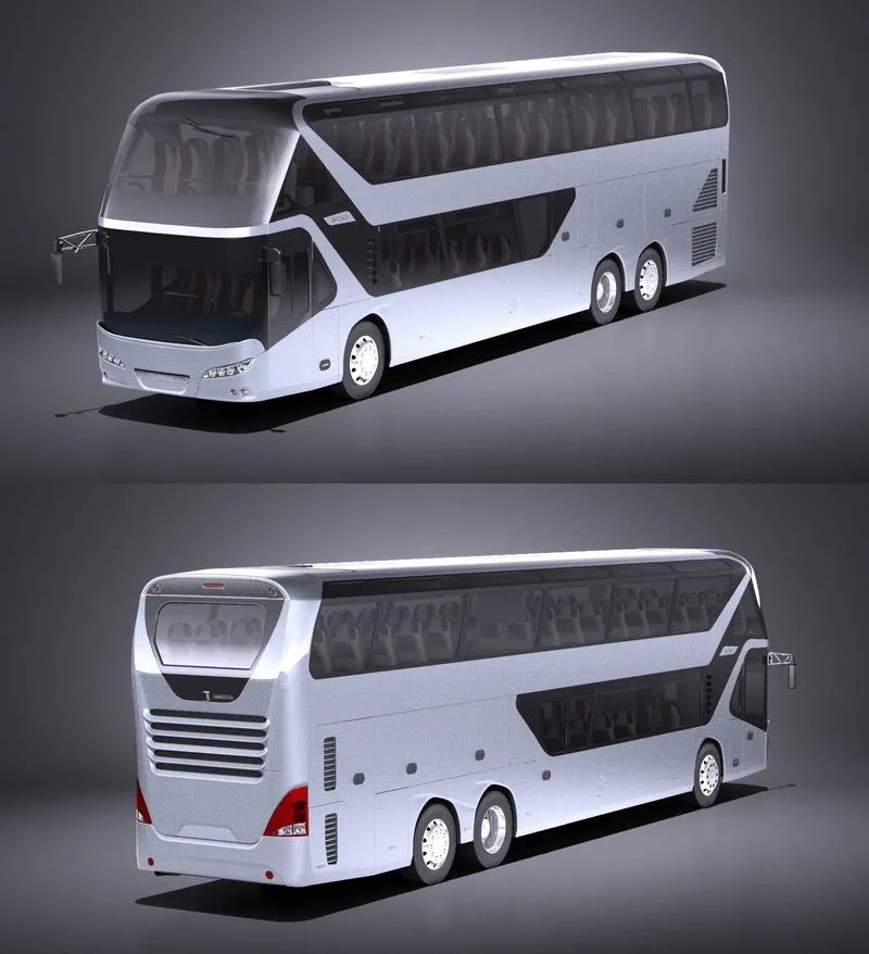 PBR Game 3D Models - Neoplan Skyliner 2017