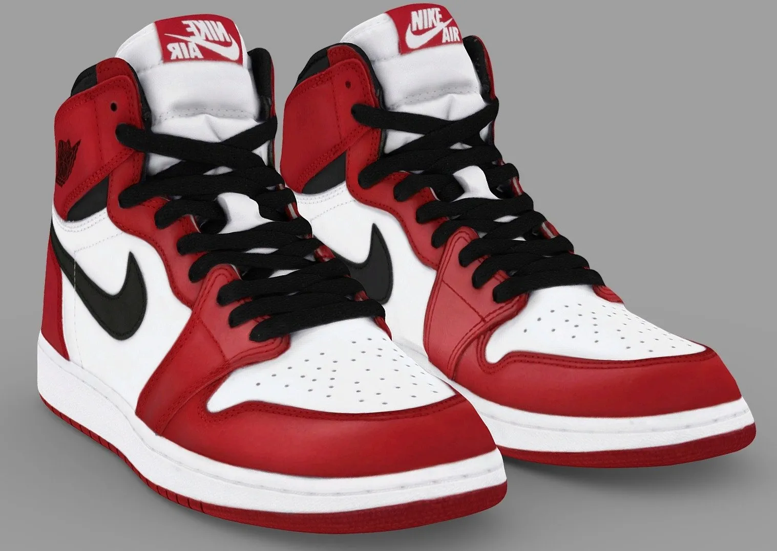 PBR Game 3D Models - Nike Air Jordan 1 Retro Chicago