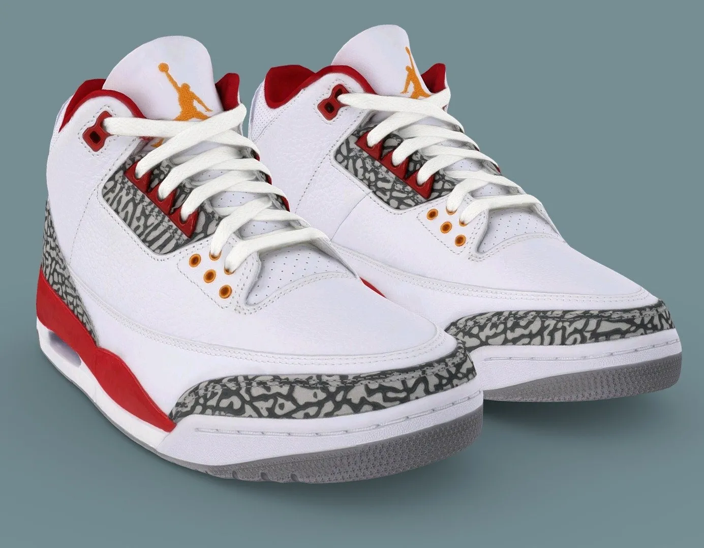 PBR Game 3D Models - Nike Air Jordan 3 Fashion Sneaker