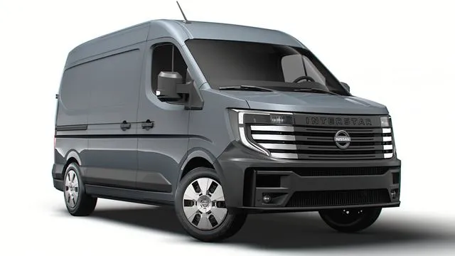 PBR Game 3D Models - Nissan Interstar High Roof Van L2H2 2024