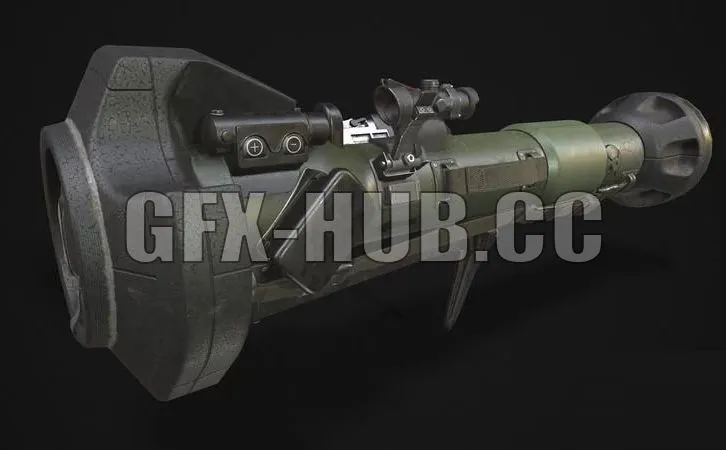 PBR Game 3D Models - NLAW AT-Missile