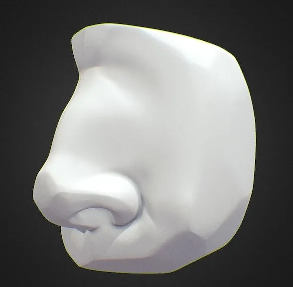 PBR Game 3D Models - Nose Planes Sculpt