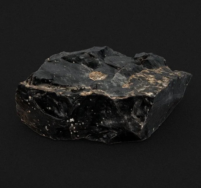 PBR Game 3D Models - Obsidian With Conchoidal Fracture