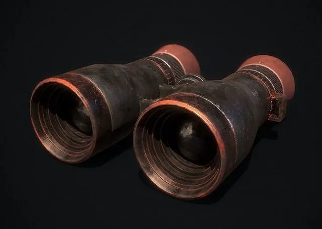 PBR Game 3D Models - Old Binoculars