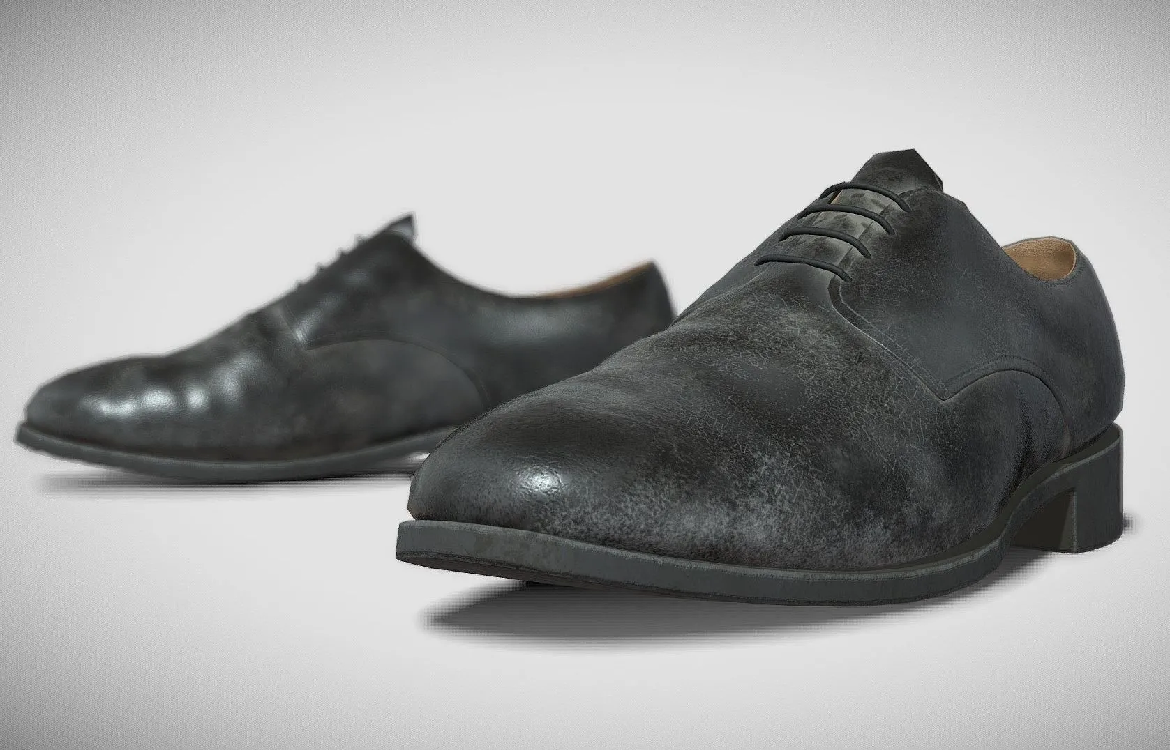 PBR Game 3D Models - Old Man Shoes