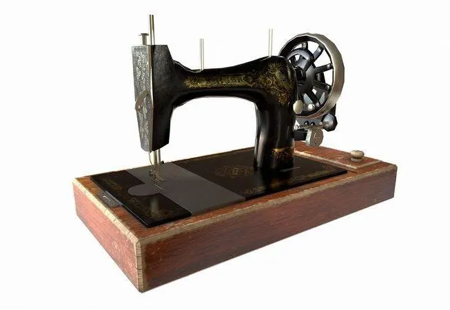 PBR Game 3D Models - Old Singer Sewing Machine
