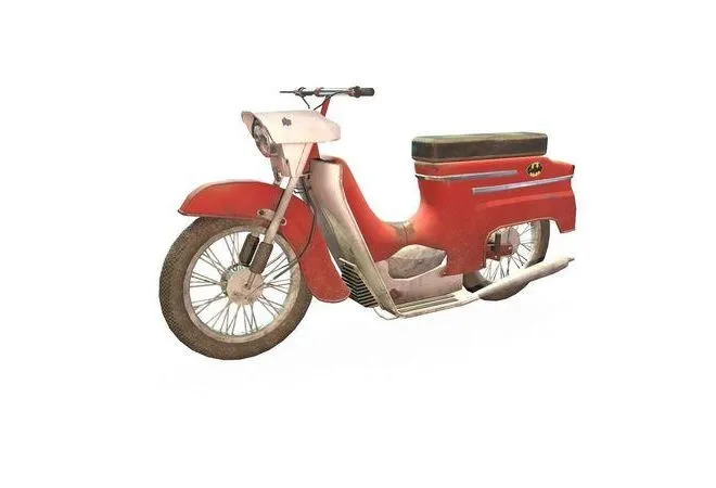 PBR Game 3D Models - Old soviet motorcycle