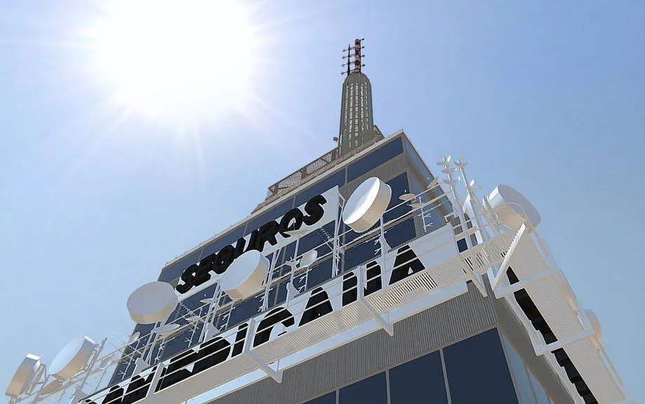 PBR Game 3D Models - Olm La Torre Latinoamericana 3D 2016