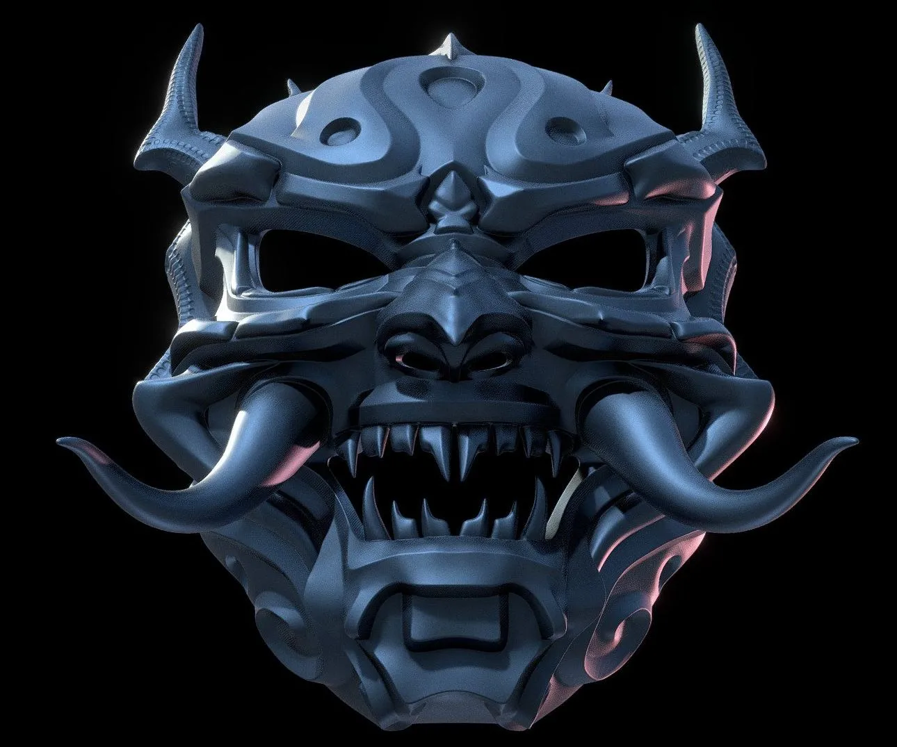 PBR Game 3D Models - Oni Mask Ii Omsx V2
