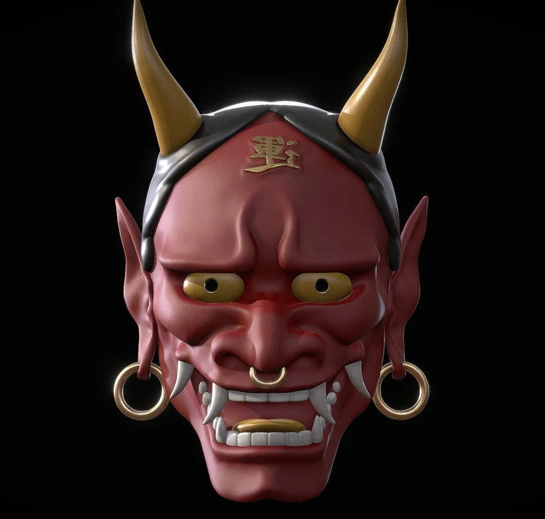 PBR Game 3D Models - Oni Mask X