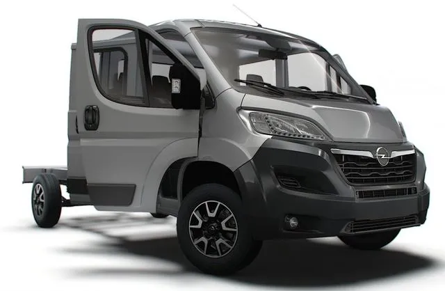 PBR Game 3D Models - Opel Movano Chassis Truck SCab 4035WB HQInterior 2023