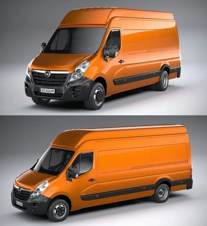 PBR Game 3D Models - Opel Movano L4H3 2018