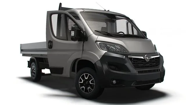 PBR Game 3D Models - Opel Movano SingleCab Tipper HQInterior 2023