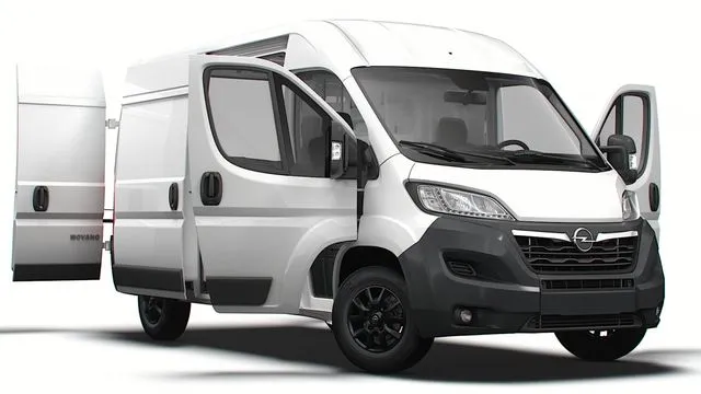 PBR Game 3D Models – Opel Movano Van L2H2 HQ Interior 2023