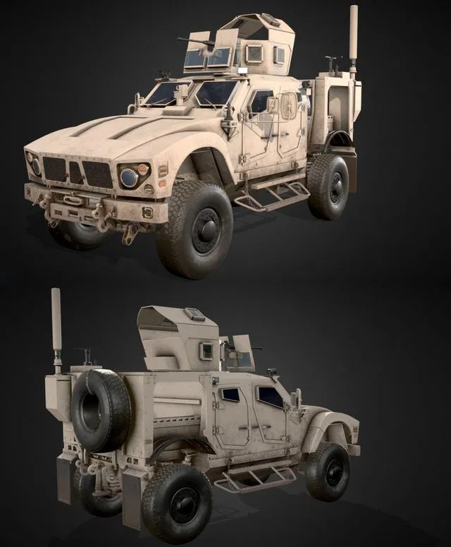 PBR Game 3D Models - Oshkosh M-ATV 2