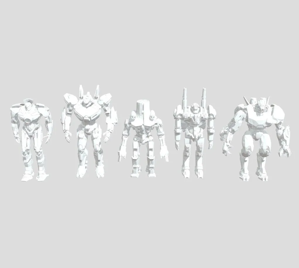 PBR Game 3D Models - Pacific Rim Jaegers