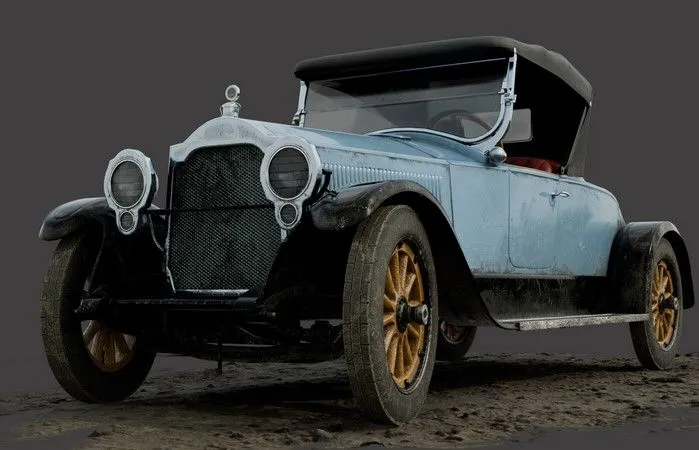 PBR Game 3D Models - Packard Twin-Six Roadster