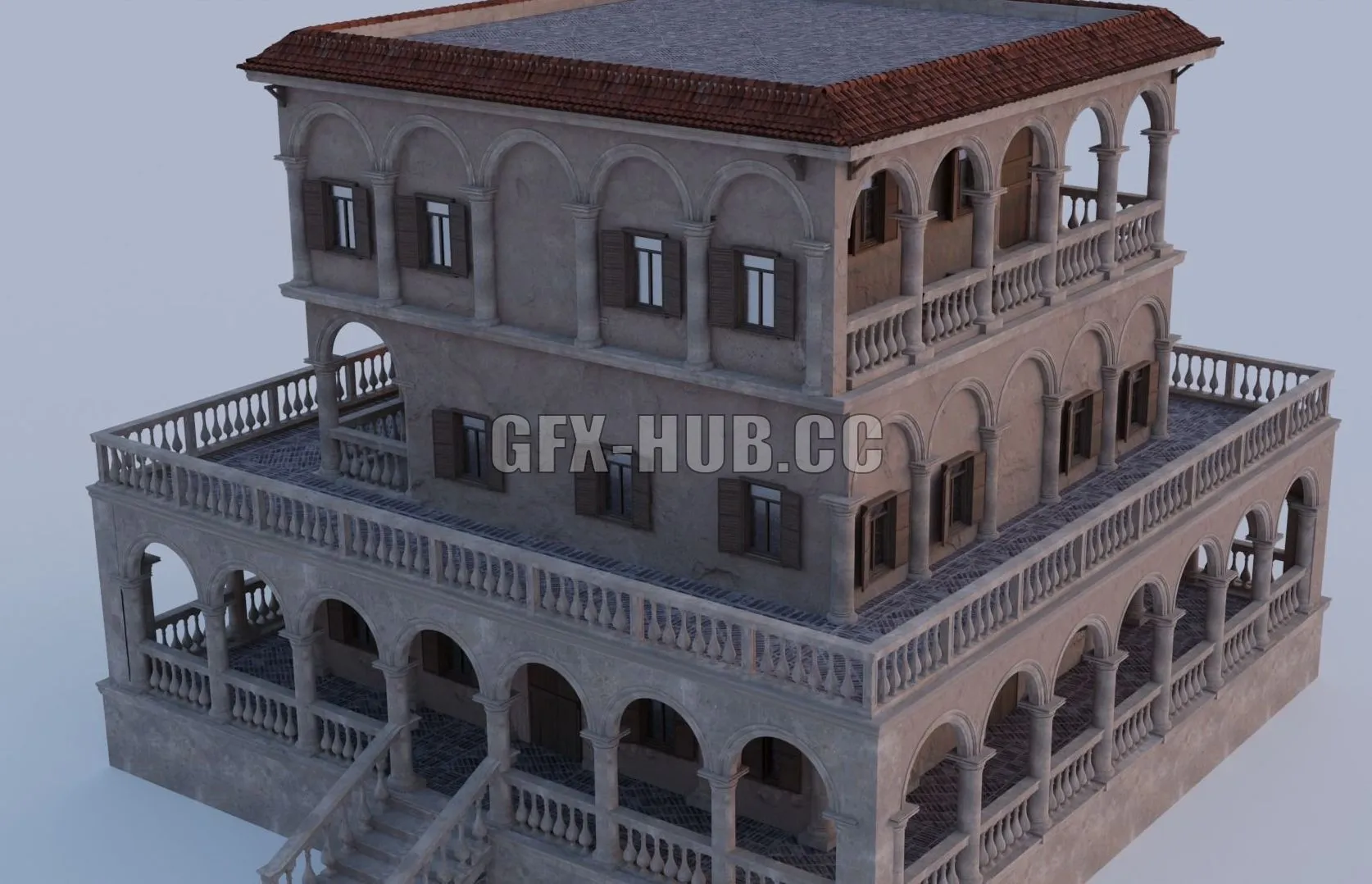 PBR Game 3D Models - Palace