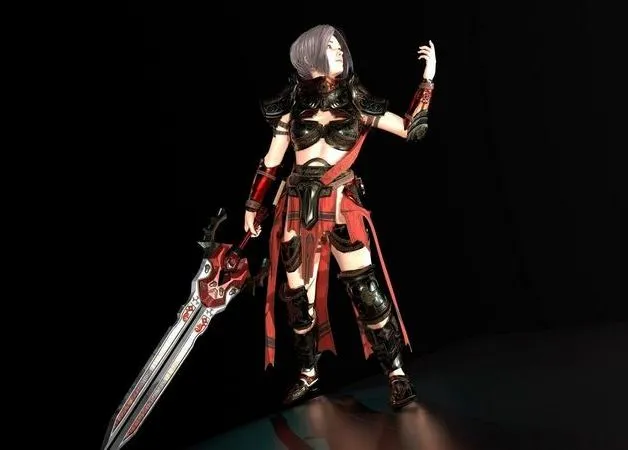 PBR Game 3D Models - Paladin Woman