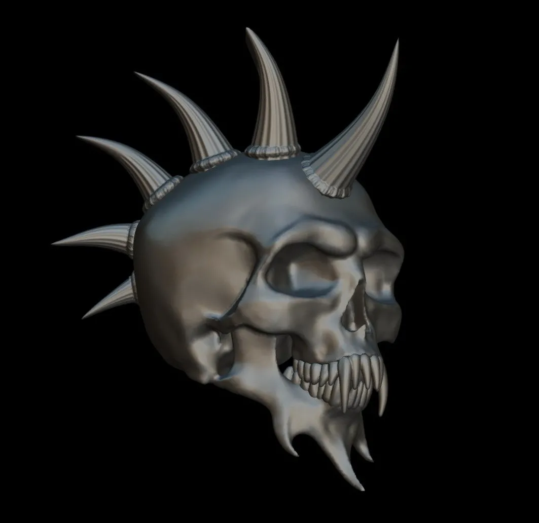 PBR Game 3D Models - Pendant Skull