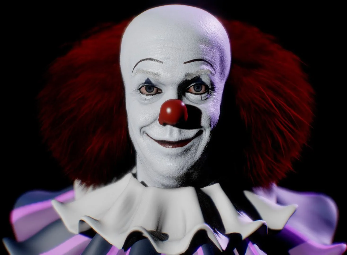 PBR Game 3D Models - Pennywisethe Dancing Clown 1990 Version