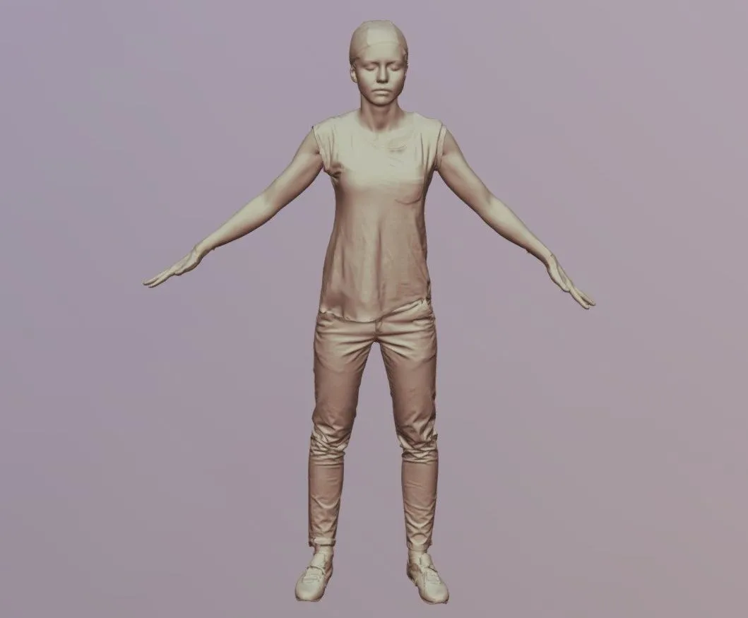 PBR Game 3D Models - Petra 3D Scan Of Body
