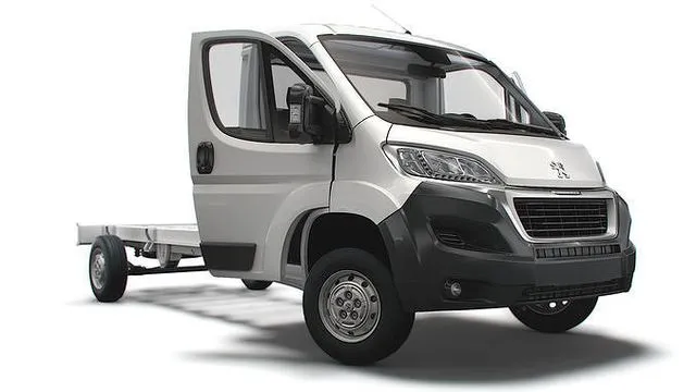 PBR Game 3D Models - Peugeot Boxer Chassis Truck SCab 4300WB HQInterior 2023