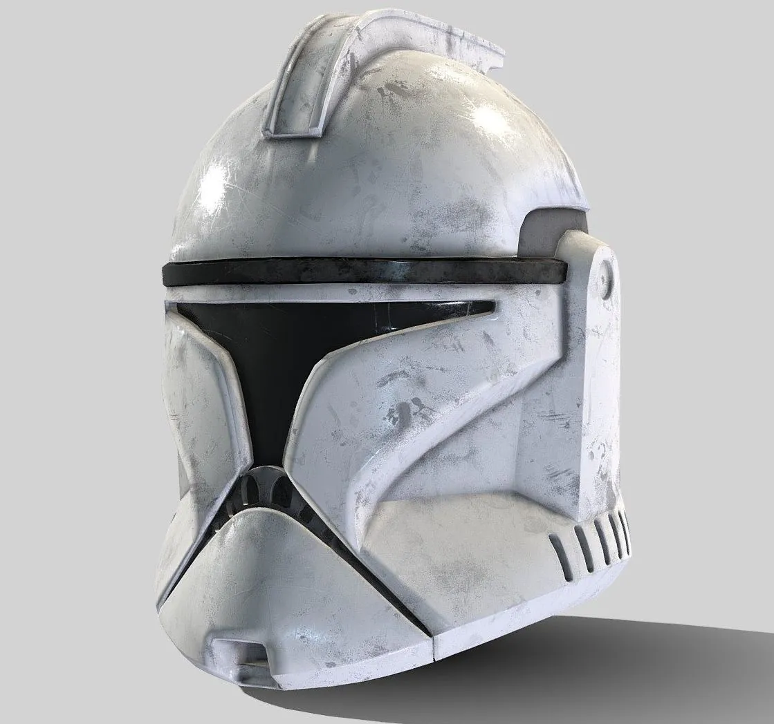 PBR Game 3D Models - Phase 1 Clone Trooper Helmet