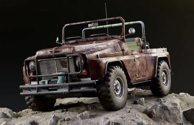 PBR Game 3D Models - Pickup Safari