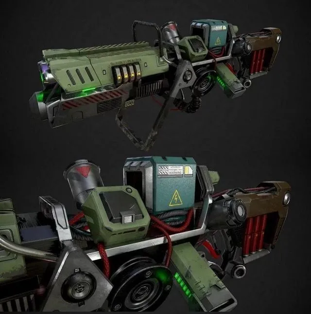 PBR Game 3D Models - PlasmaGun Concept