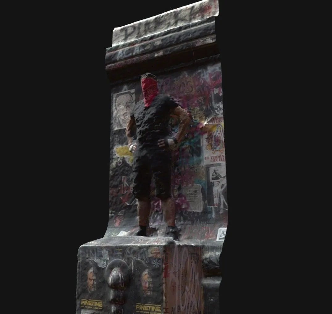 PBR Game 3D Models - Plaza Dignidad Encapuchado