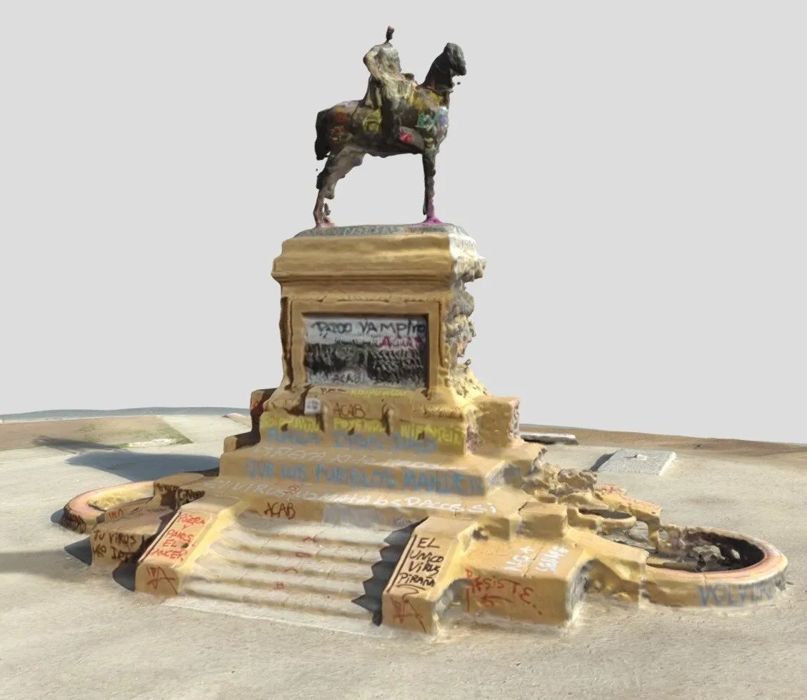 PBR Game 3D Models - Plaza Dignidad Marzo 22 Coronavirus