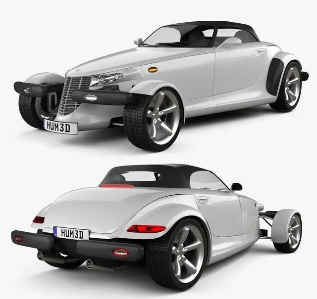 PBR Game 3D Models - Plymouth Prowler 1999