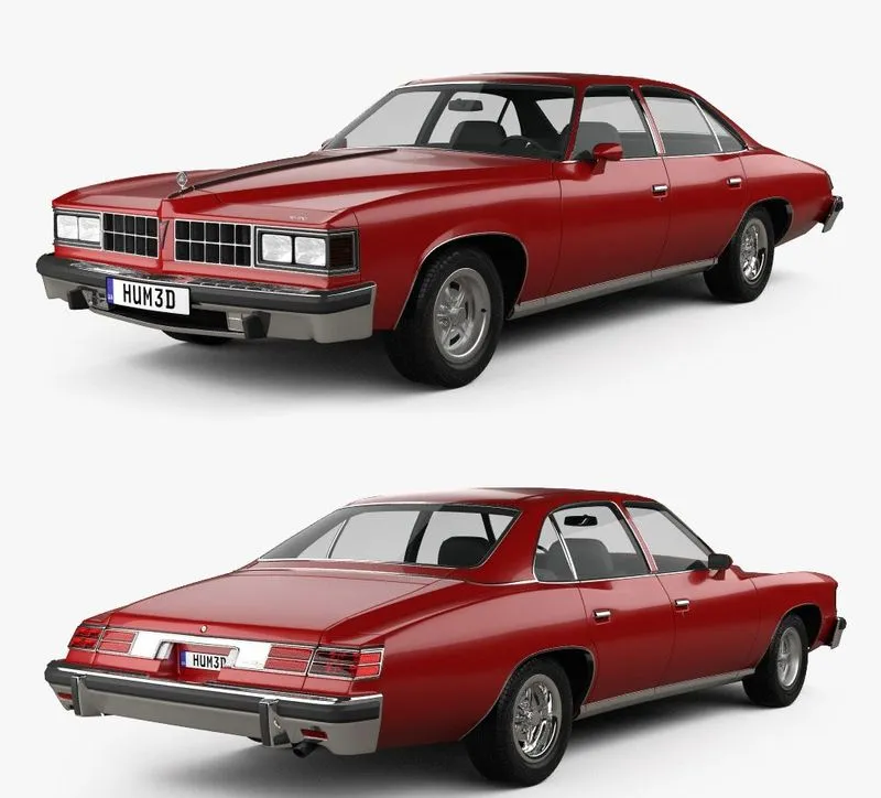 PBR Game 3D Models - Pontiac Grand LeMans sedan 1976