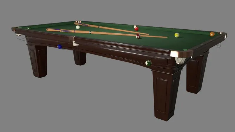 PBR Game 3D Models - Pool Table