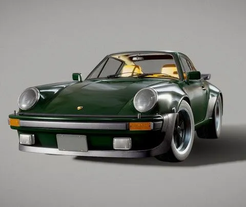 PBR Game 3D Models - Porsche 911 (930) Turbo   Detailed Model